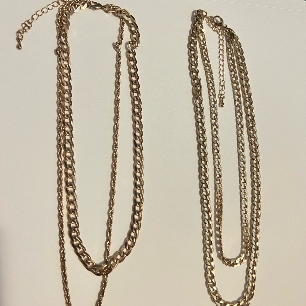 2 Gold Necklaces